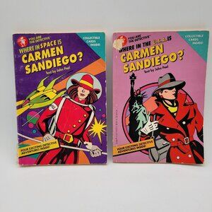 Where in the... is Carmen Sandiego Lot of Chapter Books by John Peel - BK108